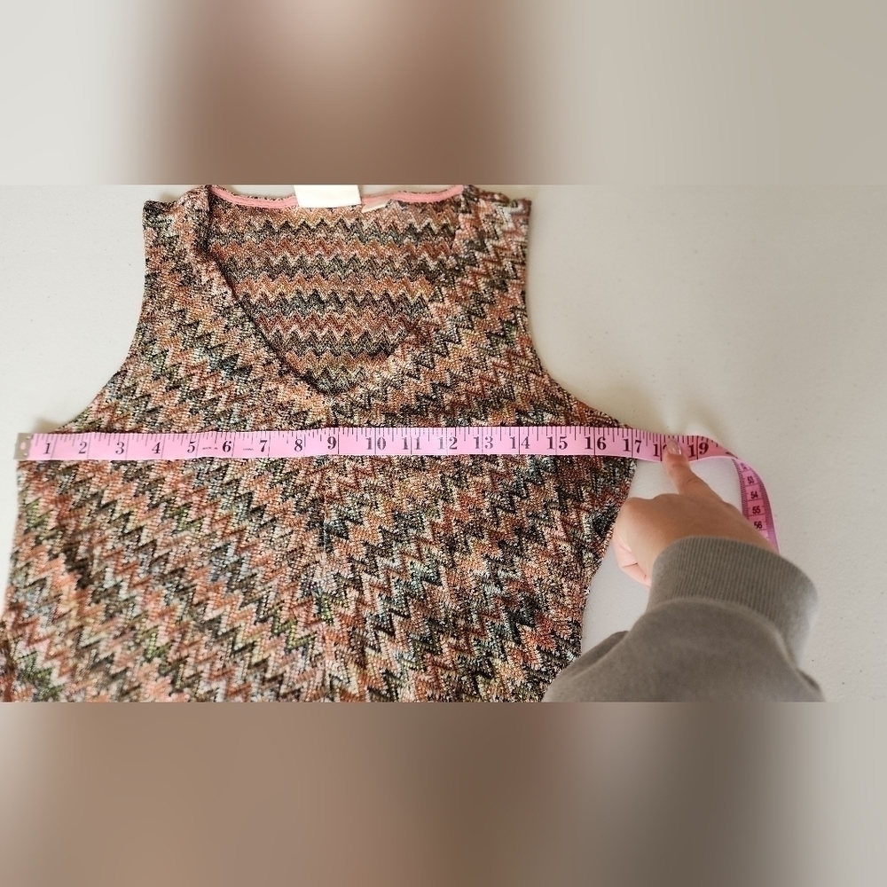 Maeve Anthropologie WestWater Zig Zag Shift Dress Size M. - Picture 6 of 7
